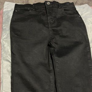 Black denim jeans